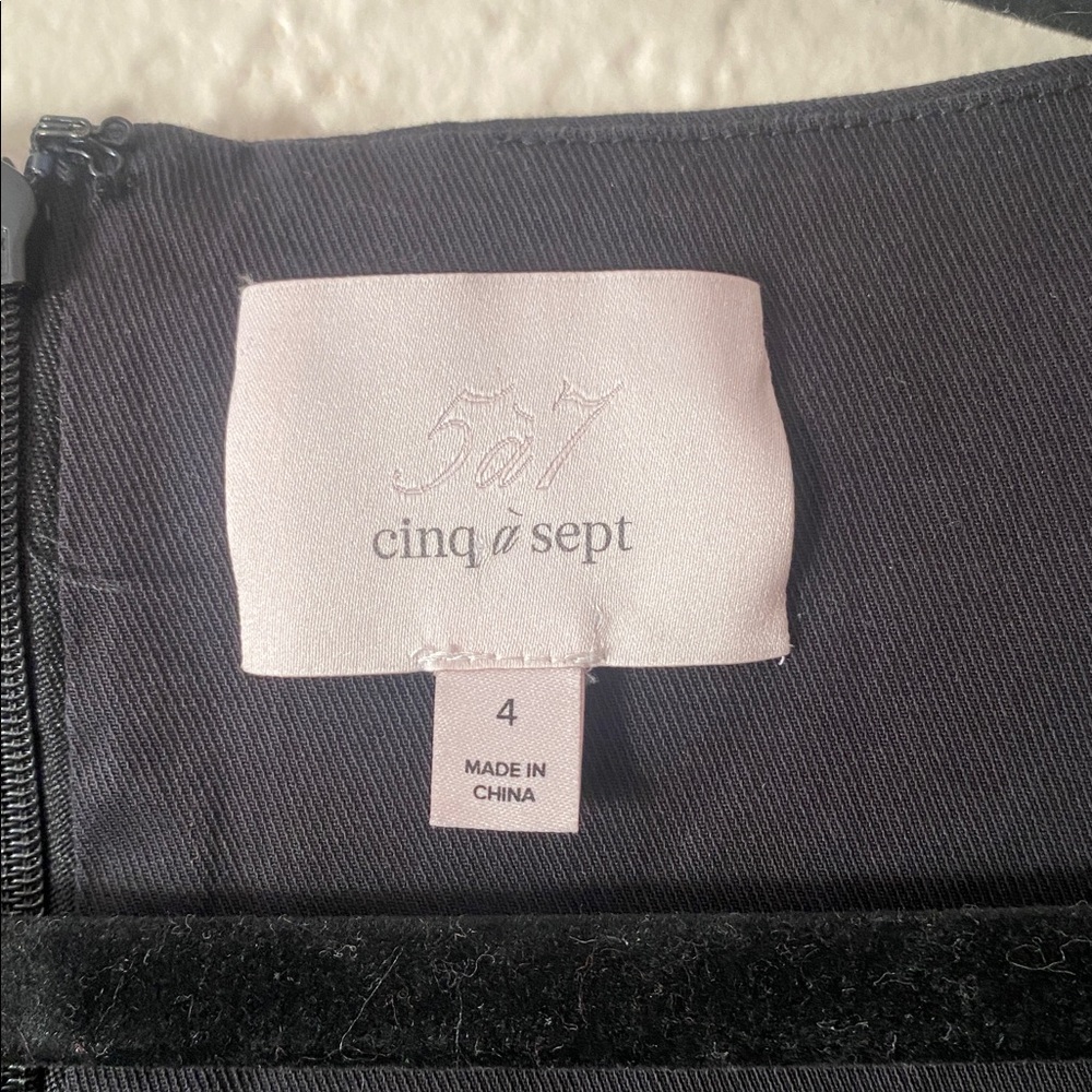 Cinq à Sept Rose Tiered Ruffle Mini Dress Size 4 Black Long Bubble Sleeve Chic - Picture 4 of 8